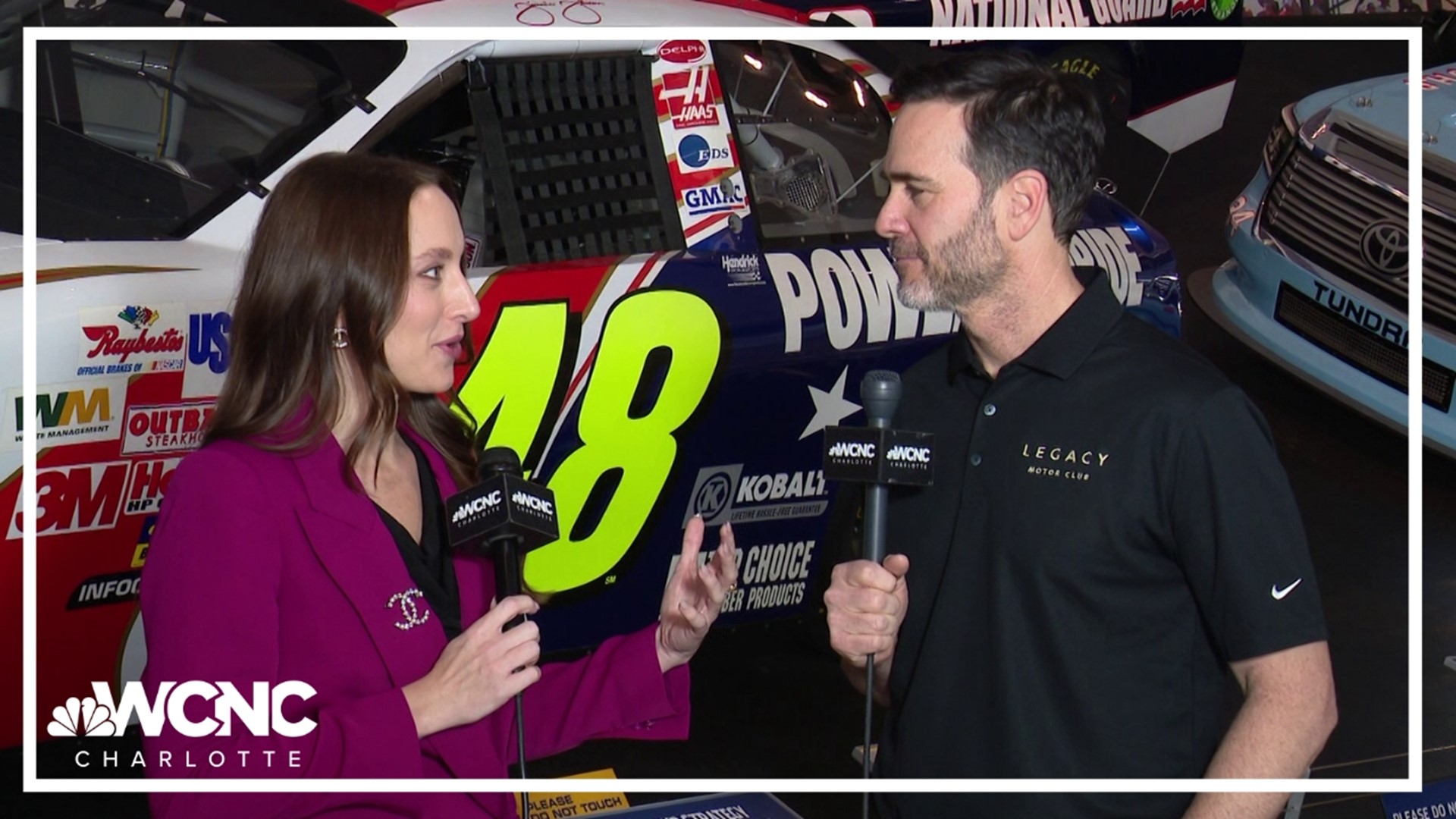 Jimmie Johnson is getting inducted into the NASCAR Hall of Fame. WCNC’s Ashley Stroehlein caught up with him to reflect on his career.