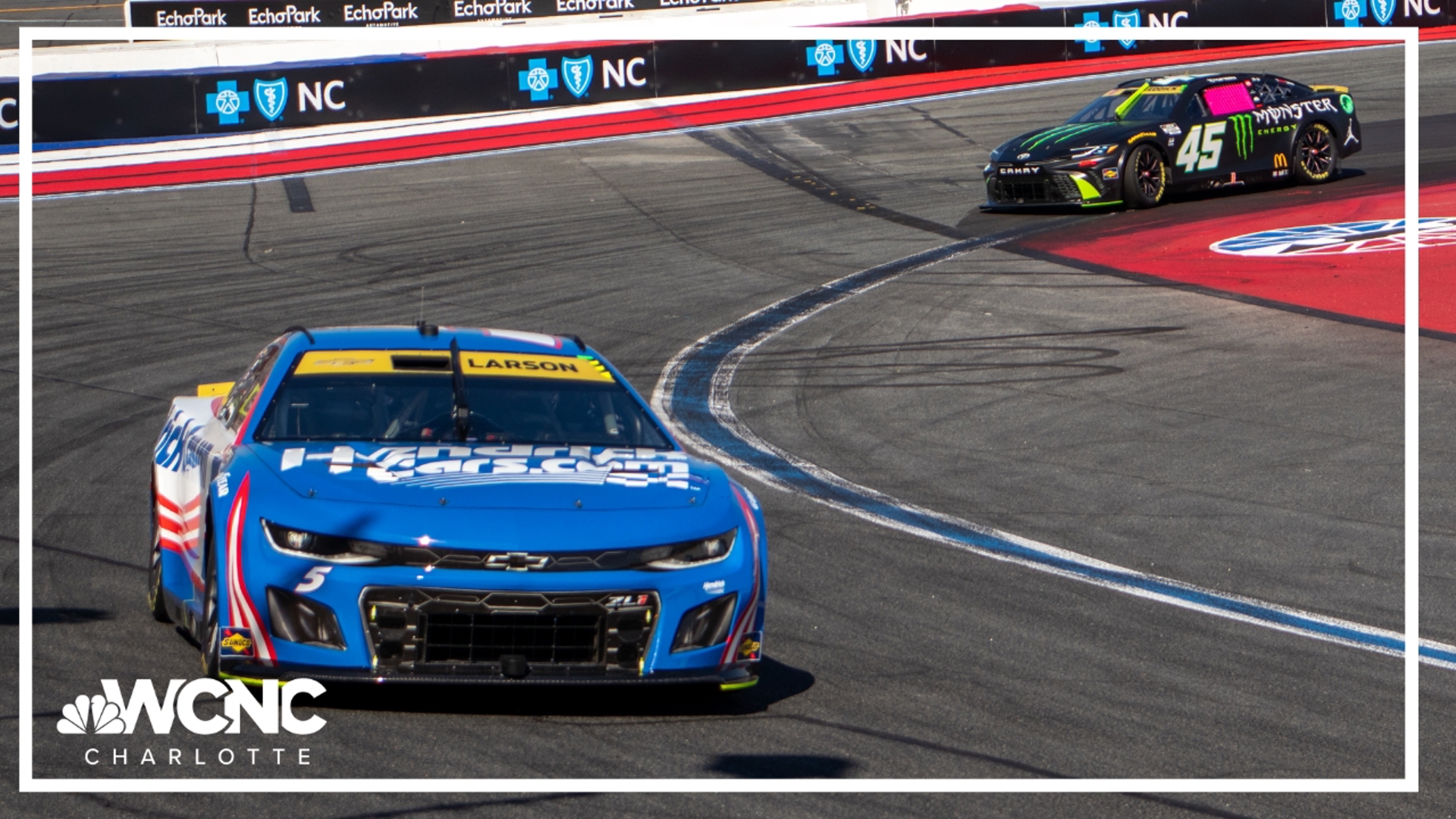 WCNC Charlotte's Nick Carboni spoke with Kyle Larson after his dominant win at the Bank of America Roval 400 at Charlotte Motor Speedway.