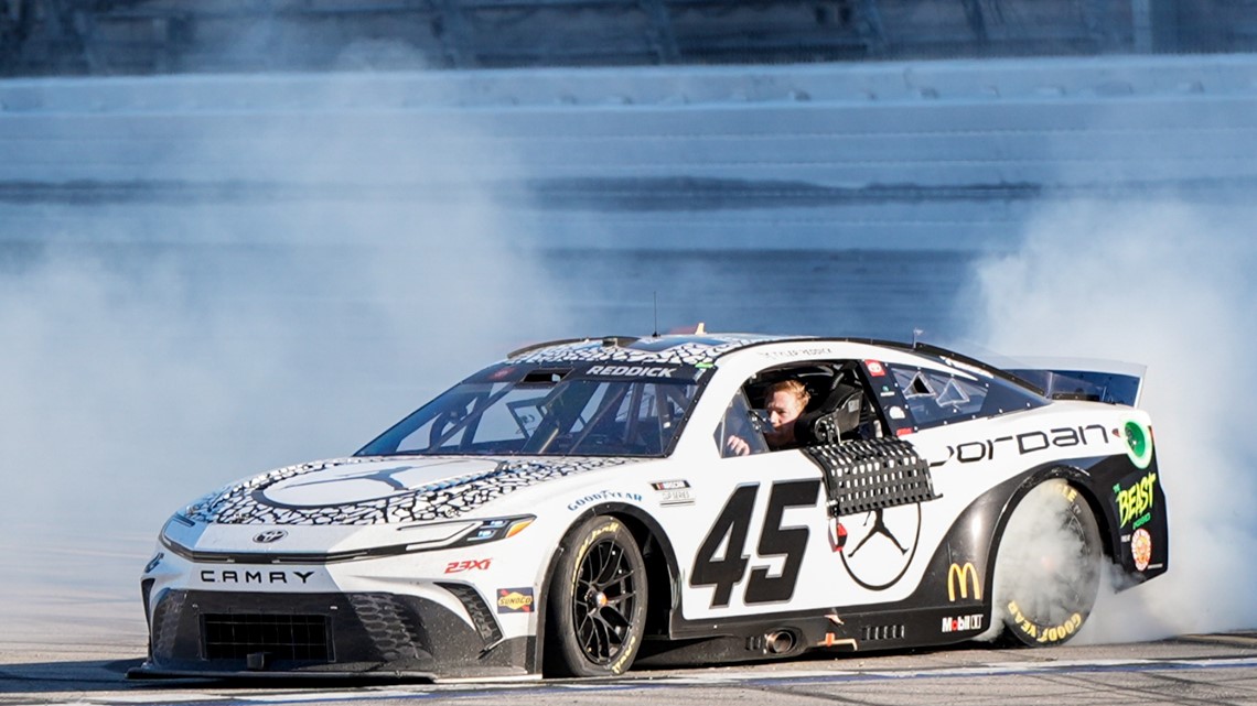 Tyler Reddick wins as field crashes at Talladega | NASCAR | 9news.com