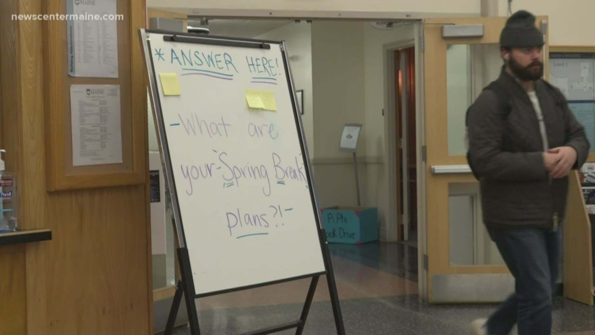 UMaine system encourages students to stay on campus over spring break