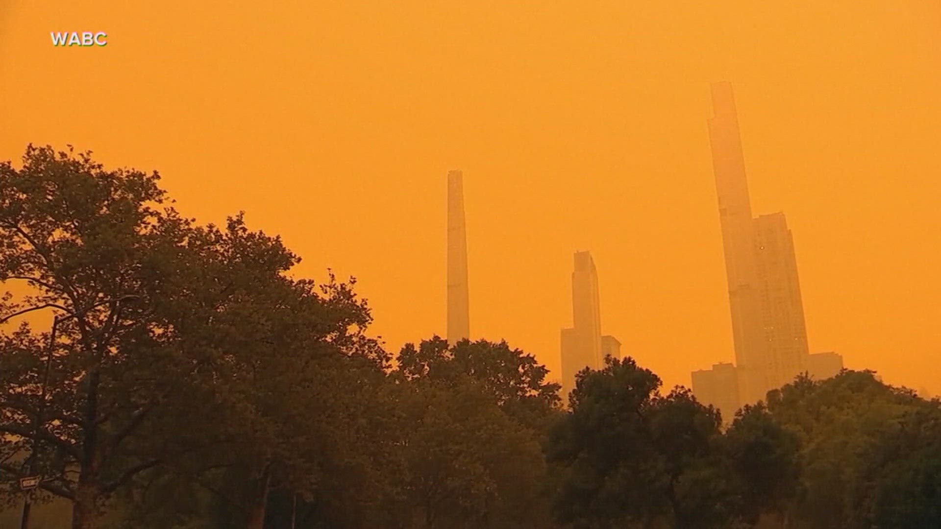 Photos show New York haze caused by Canada wildfire smoke