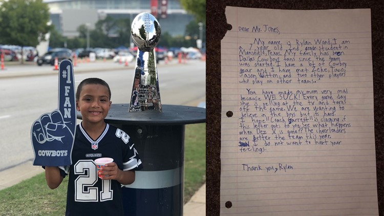7-year-old fed up with Cowboys’ season pens hilarious letter to Jerry Jones