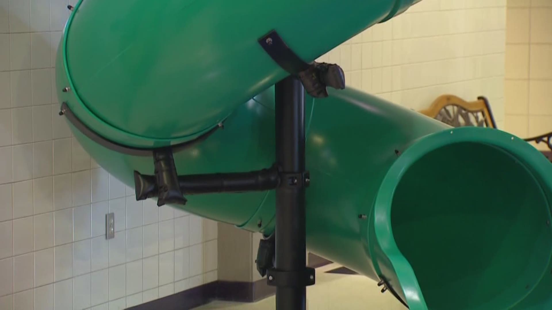 Keller ISD installs giant indoor slide to encourage, challenge students