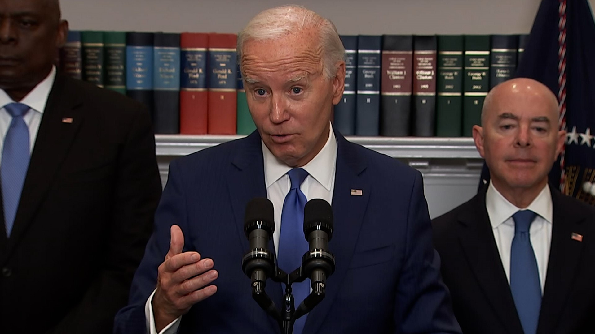 President Joe Biden called Mitch McConnell a friend when asked about the Senate GOP leader freezing up again on camera.