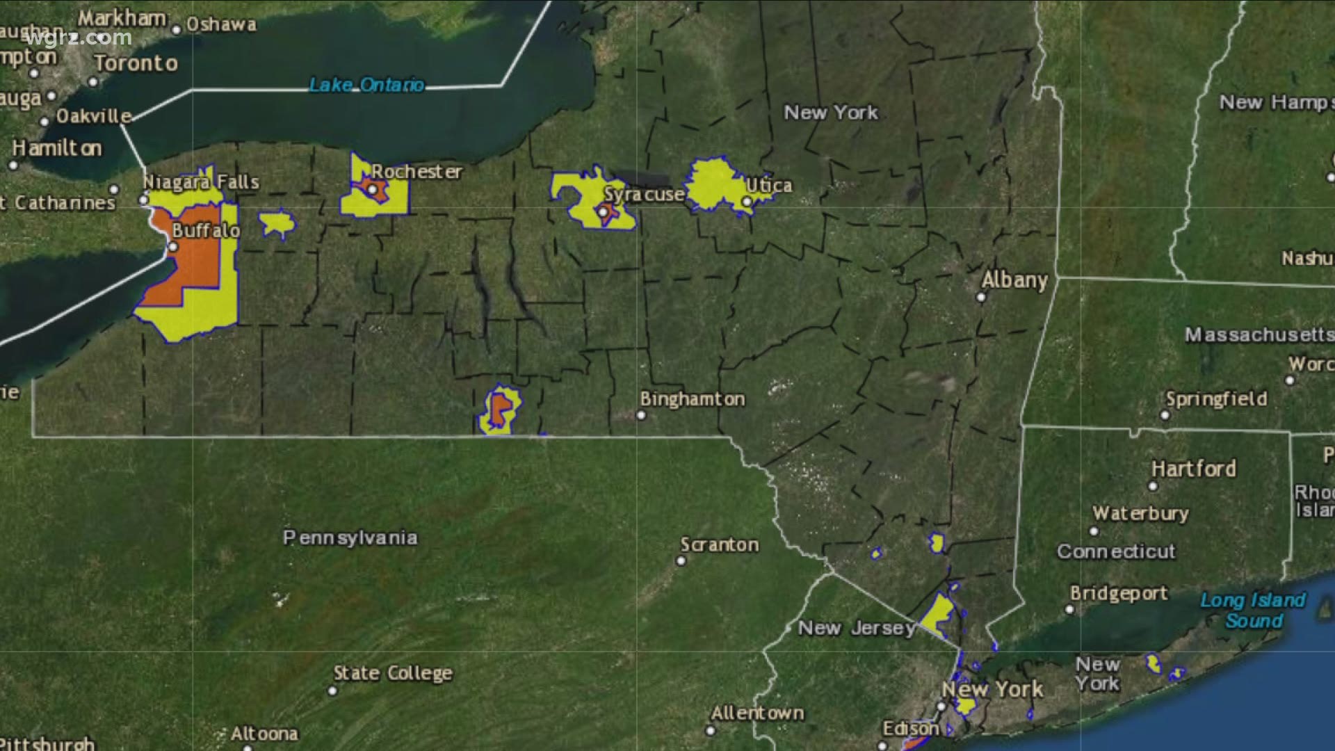 Why is most of Erie County still in an Orange Zone