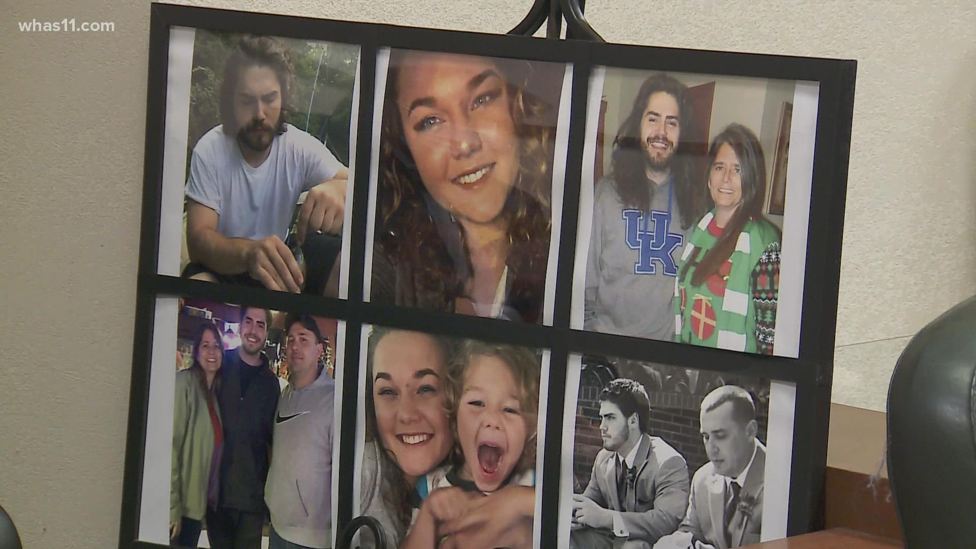 John Rosenbarger V and his girlfriend Tatiana Cahill were sitting on a flood wall in Louisville when they were hit by an ATV driver in 2019.