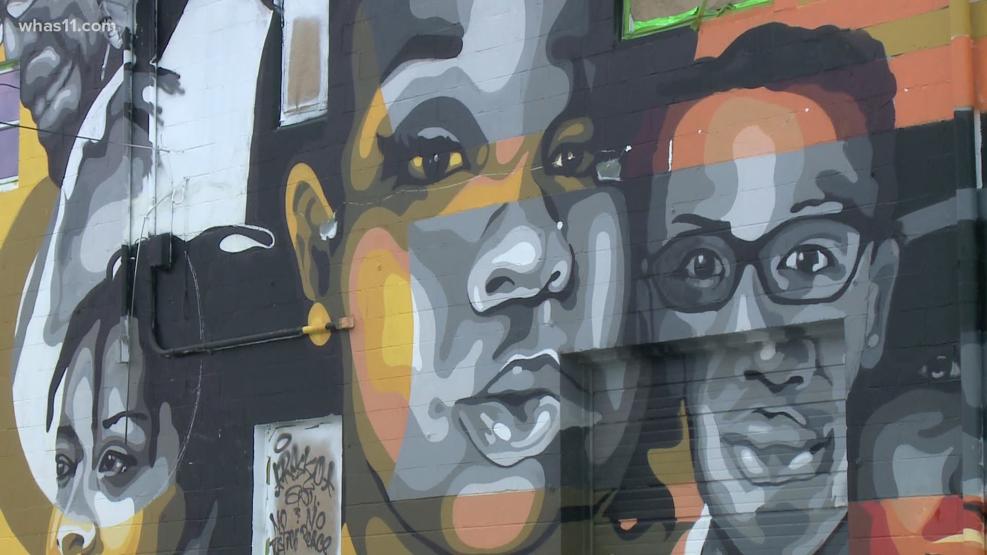 A new mural on west main street pays tribute to some of the lives lost in the social justice movement.
