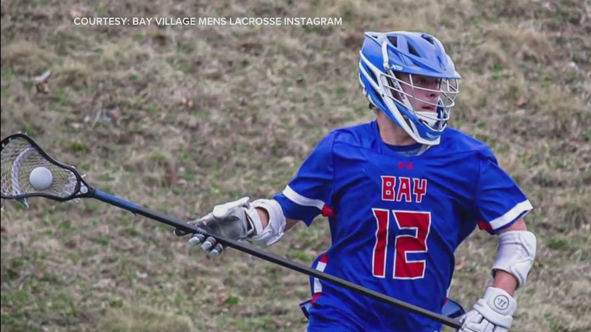 3News has learned that Dylan Veselic, a Bay High School boys lacrosse player, has died after suffering a head injury during a varsity game at Olmsted Falls Tuesday.