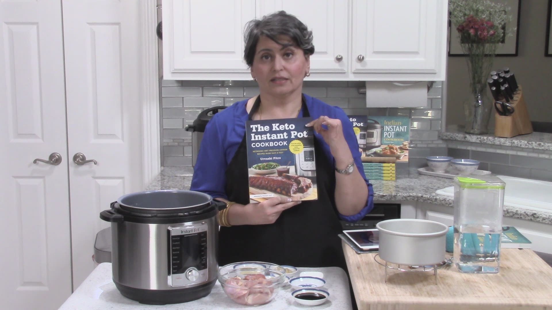 Urvashi Pitre talks about her latest cookbook and demonstrates Instant Pot recipes. Video provided by CURICH WEISS.