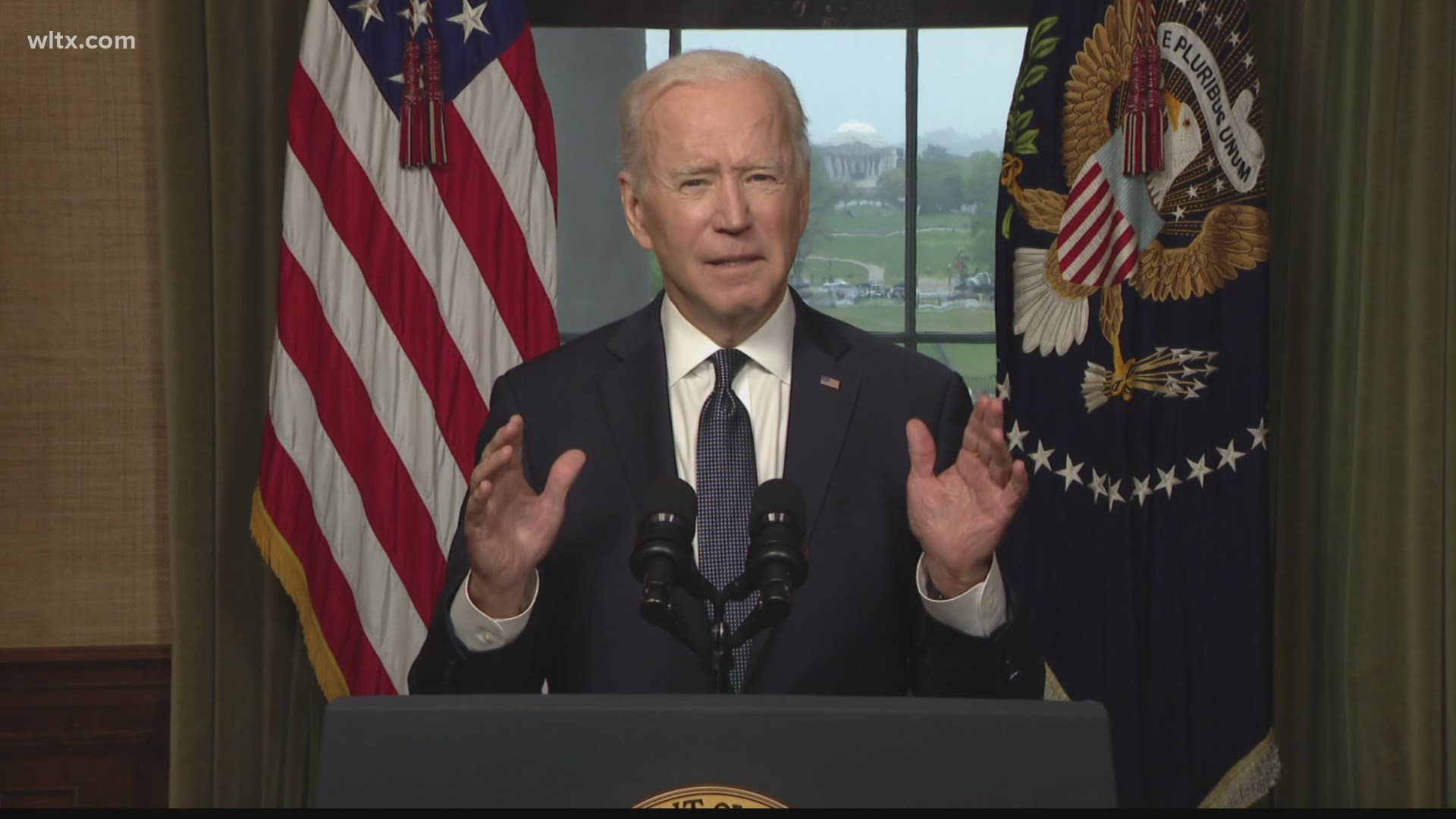 Biden said he's the 4th U.S. president to preside over an American troop presence in Afghanistan and he 'will not pass this responsibility to a fifth.'