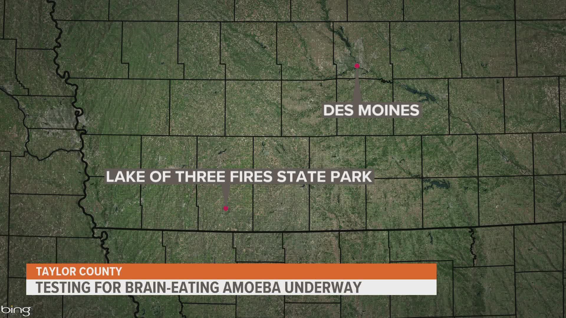 Lake of Three Fires will reopen on Thursday, with signage informing swimmers of the presence of the amoeba.