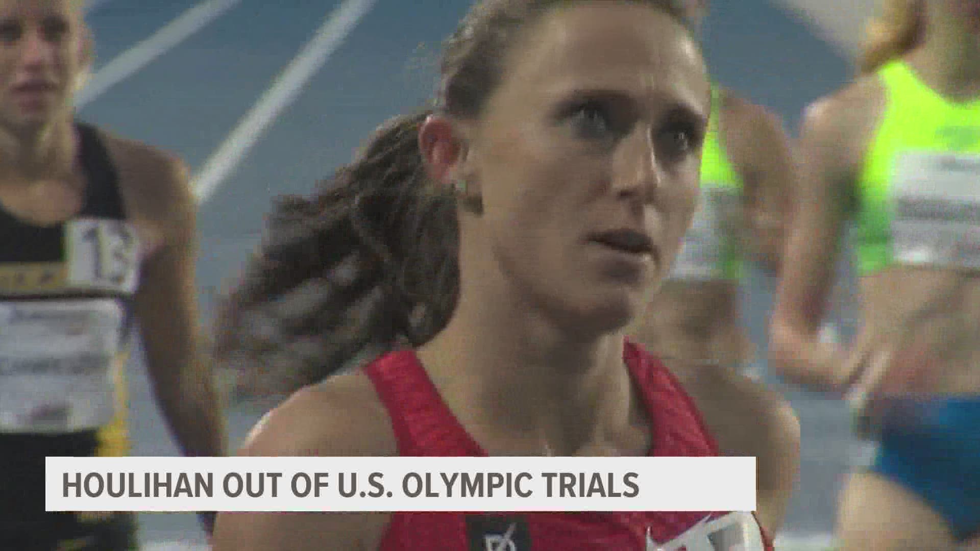 It appeared Houlihan, who tested positive for a banned substance, would be allowed to compete Friday. USA Track and Field has since reversed that decision.