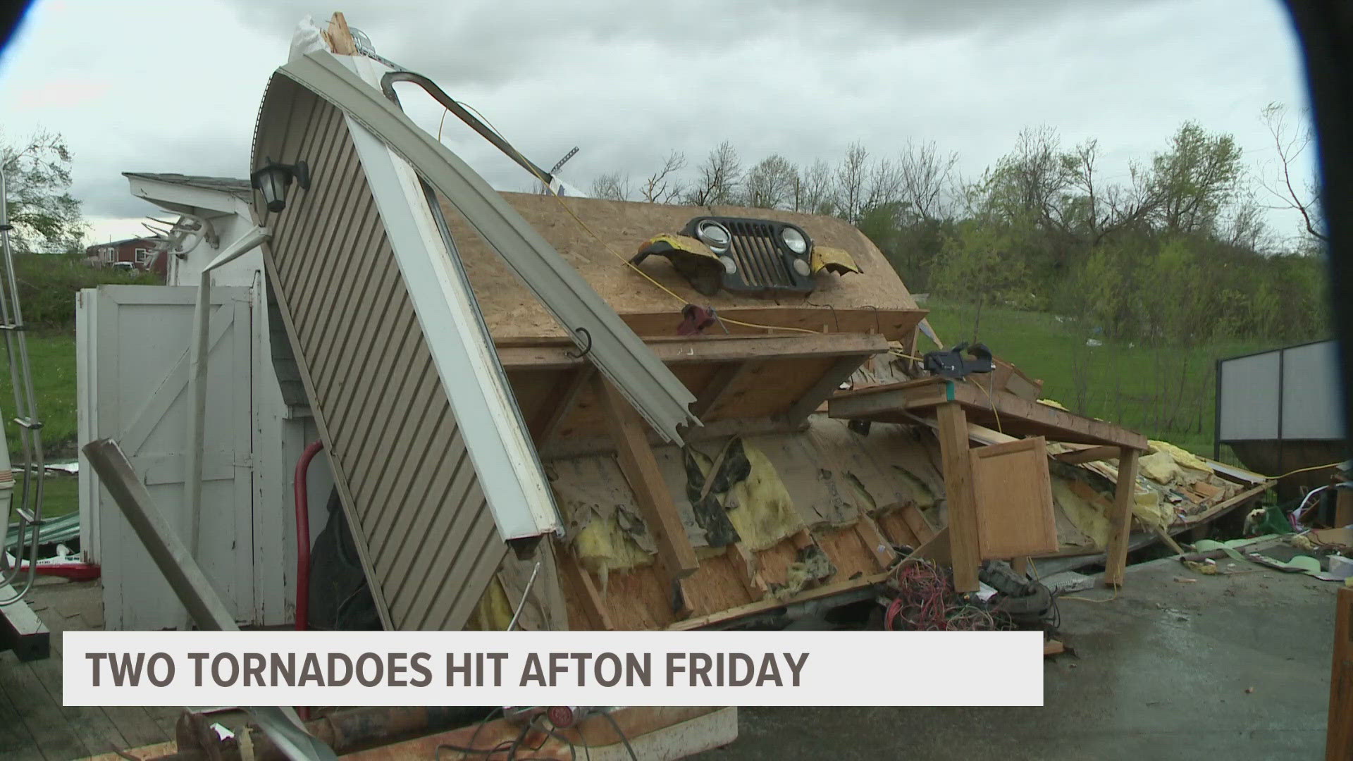 Local 5 spoke with one homeowner who says their family of nine was all inside the house when a tornado came too close for comfort.