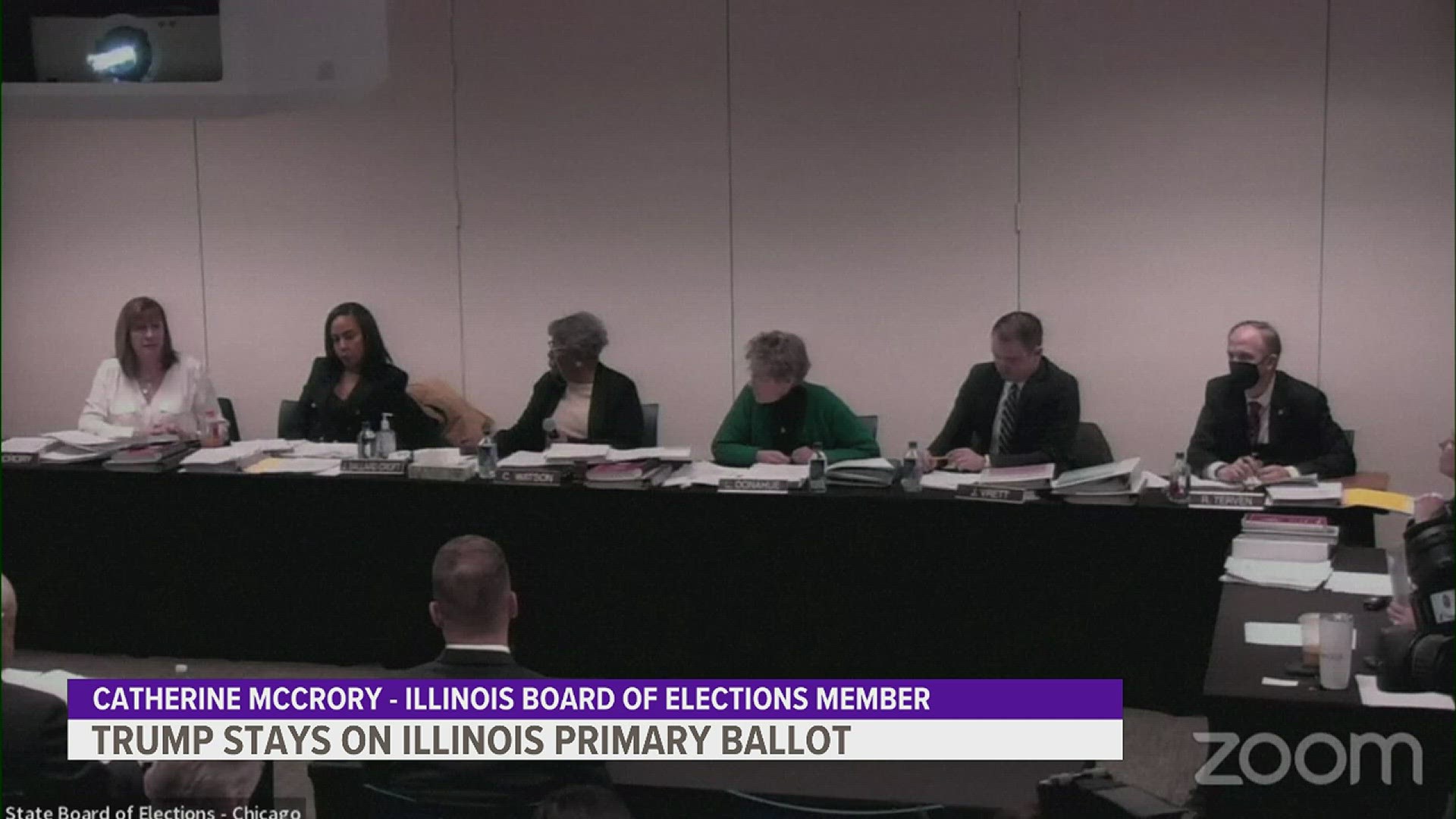 The board members unanimously decided that it's not within their powers to remove the former president from the ballot.
