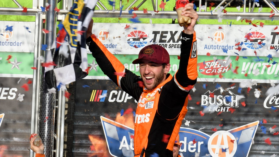 Chase Elliott ends 42-race winless streak with overtime win in NASCAR ...