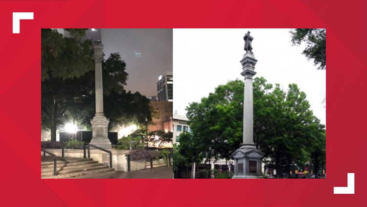Confederate monument removed from Jacksonville park