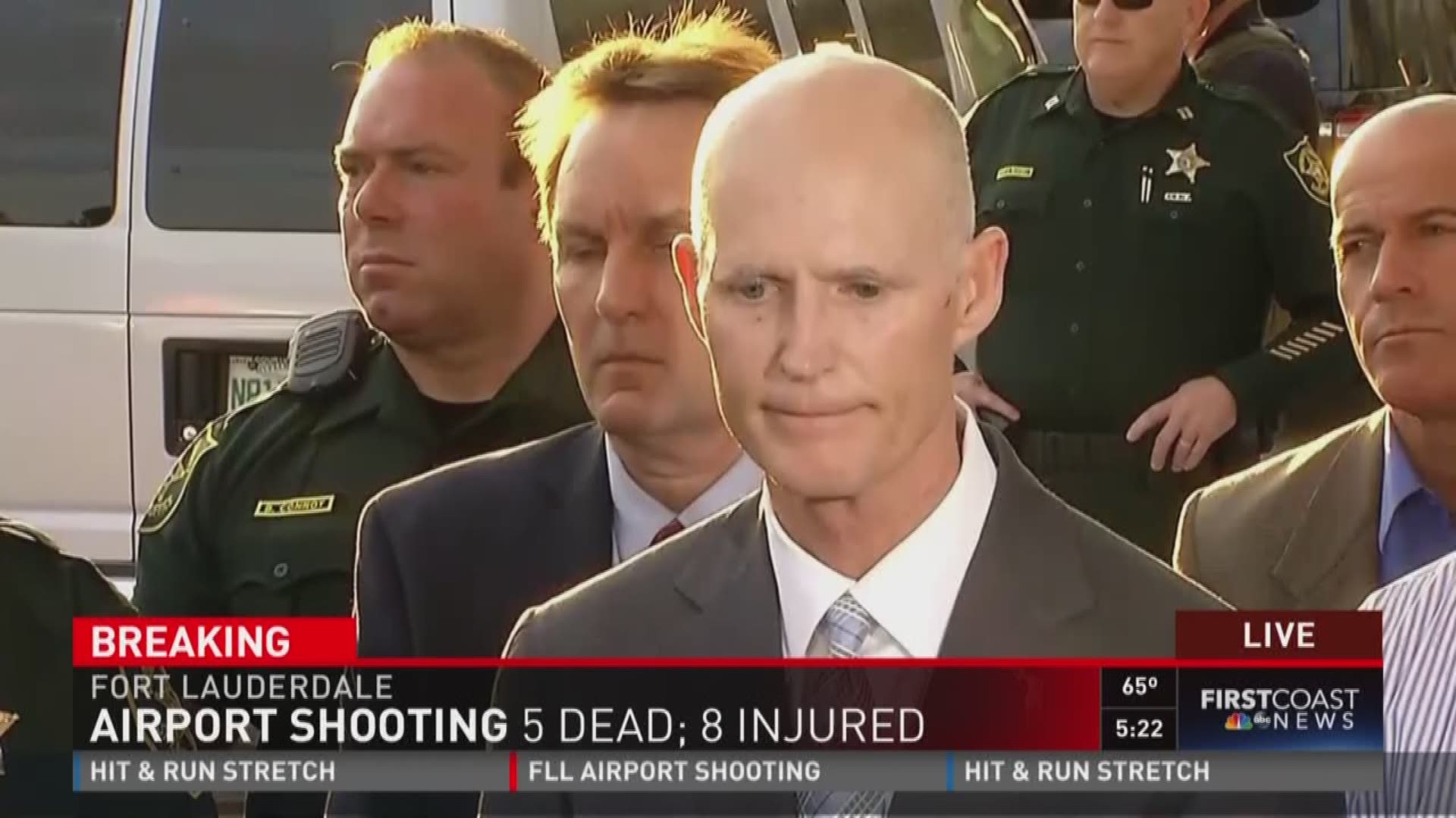 Gov. Scott speaks on the aftermath of the FLL airport shooting