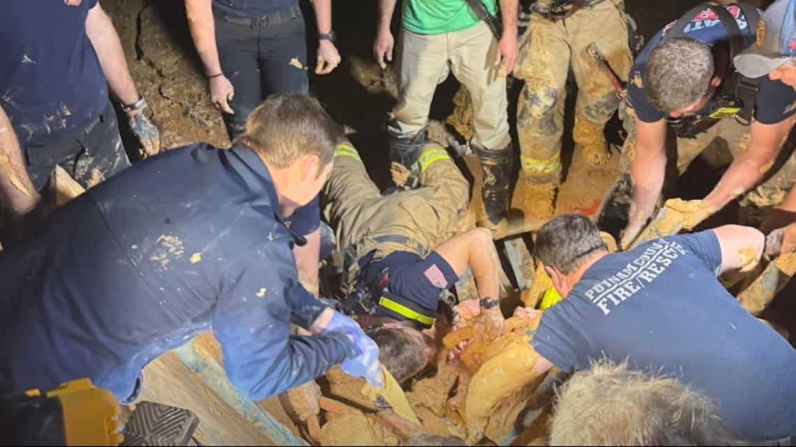 Missing man rescued after being stuck in mud for several days | 9news.com