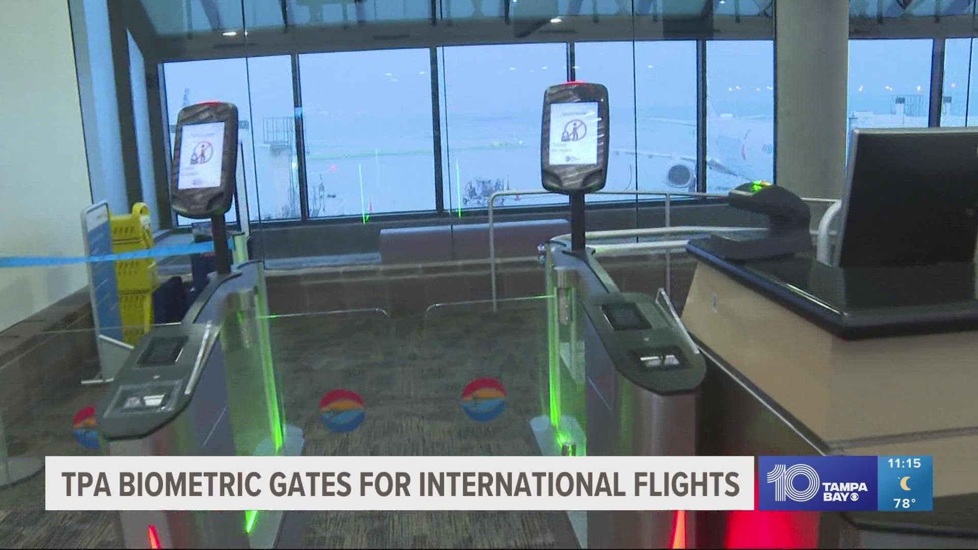Tampa International Airport says the devices can significantly reduce boarding time for international flights.
