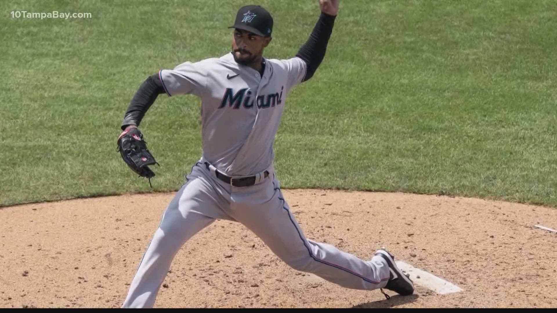 The Marlins' CEO says the home opener in Miami against the Baltimore Orioles has been postponed.