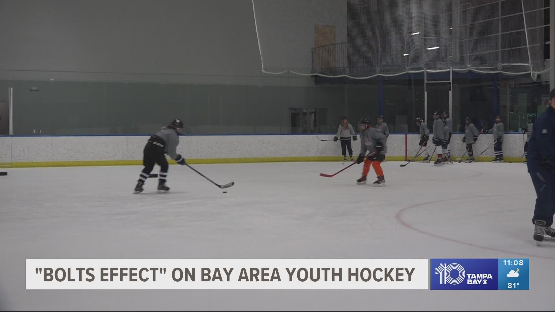 Owner of Max Level Hockey estimates around 70% of youth players she speaks with were inspired to start playing after watching the Tampa Bay Lightning.