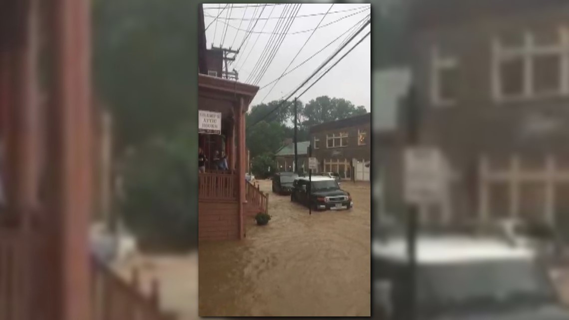 Devastating Dangerous Ellicott City S Main Street Hit With