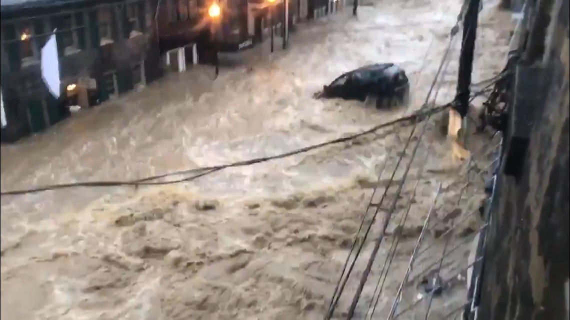 Devastating Dangerous Ellicott City S Main Street Hit With