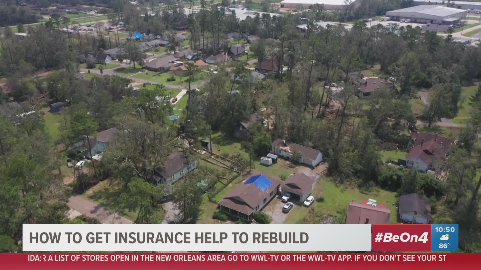 Jim Donelon, Louisiana's Insurance Comissioner, is telling folks how they can get their insurance companies to help pay for damage caused by Ida.