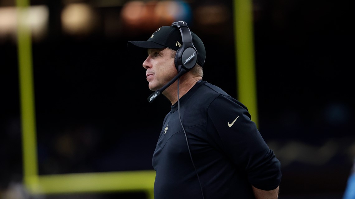 Carolina Panther head coach John Fox watches replay in Jacksonville