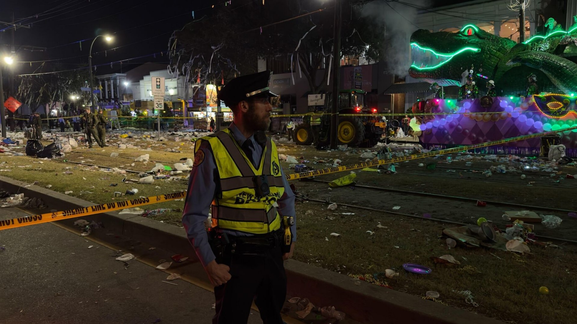 An eyewitness said that when the shots started flying, people were falling all over the place trying to get away and leaving their belongings behind.