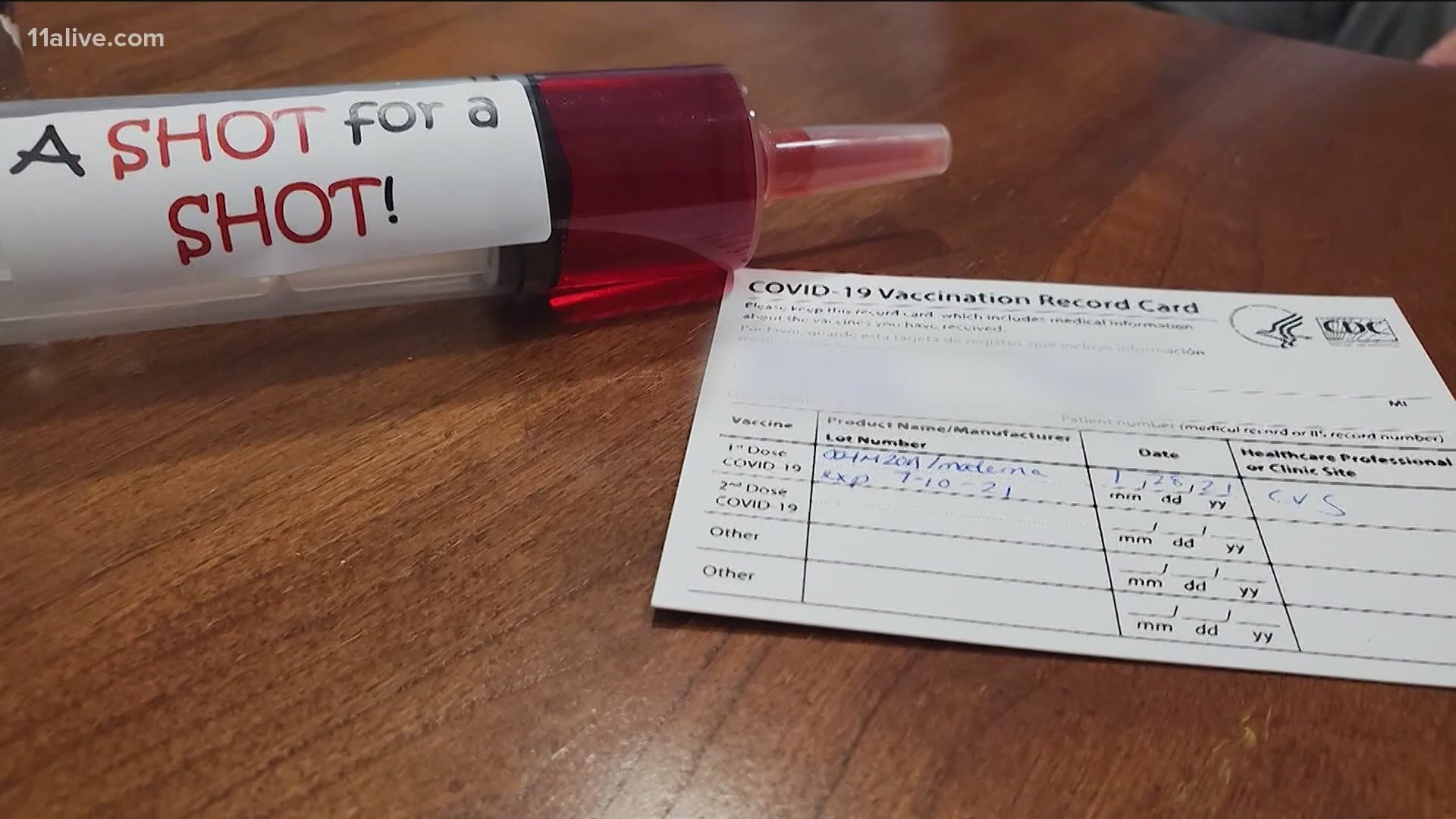 Your vaccine card includes your name, birthday and other important information.