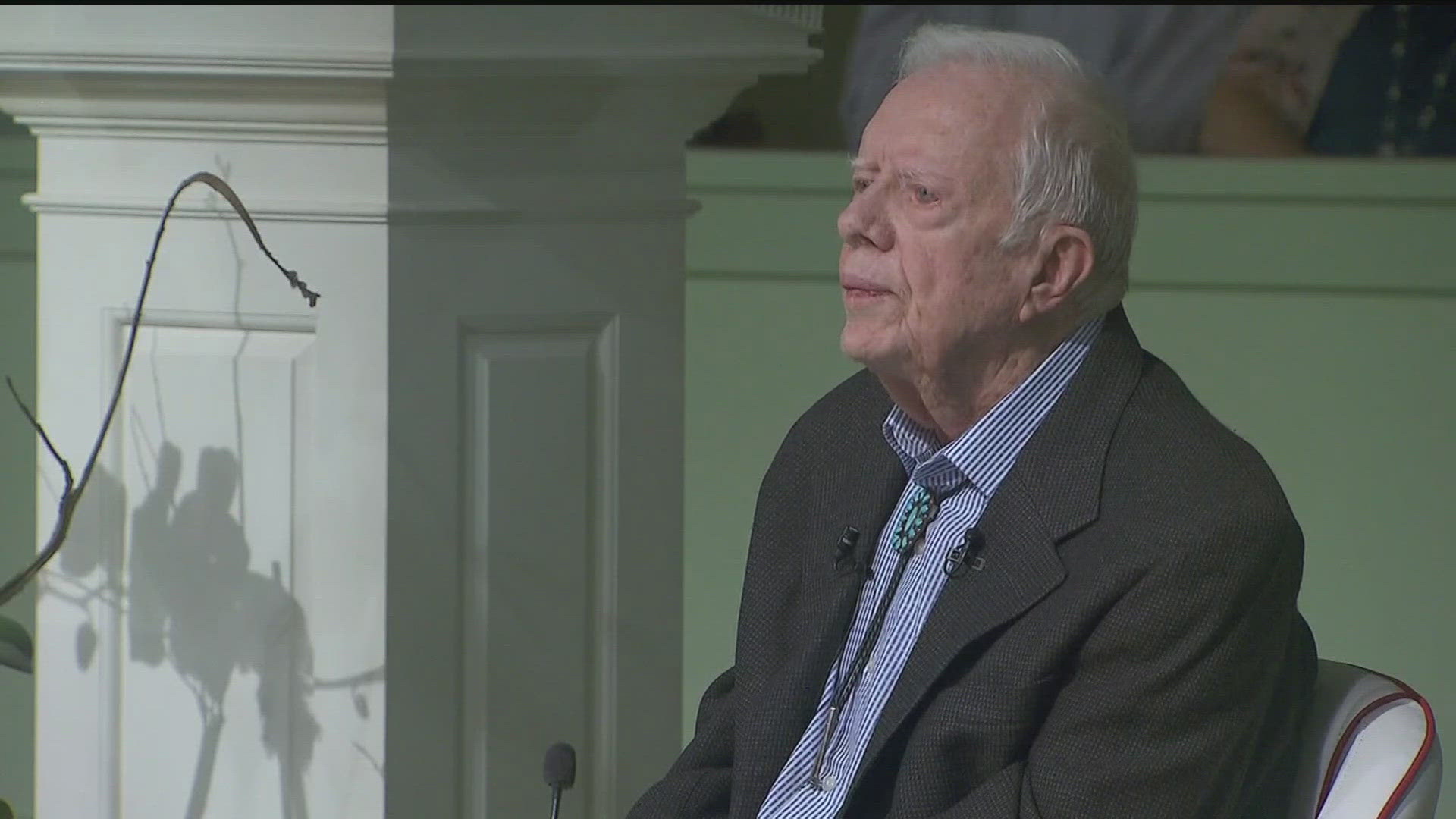 Jason Carter gave a brief update about former President Jimmy Carter on Tuesday at the Rosalynn Carter Georgia Mental Health Forum.