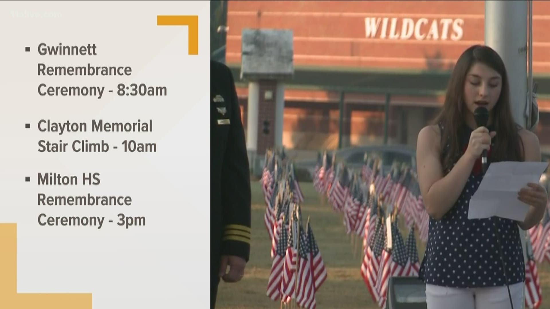 There will be national tributes as well as local remembrances.
