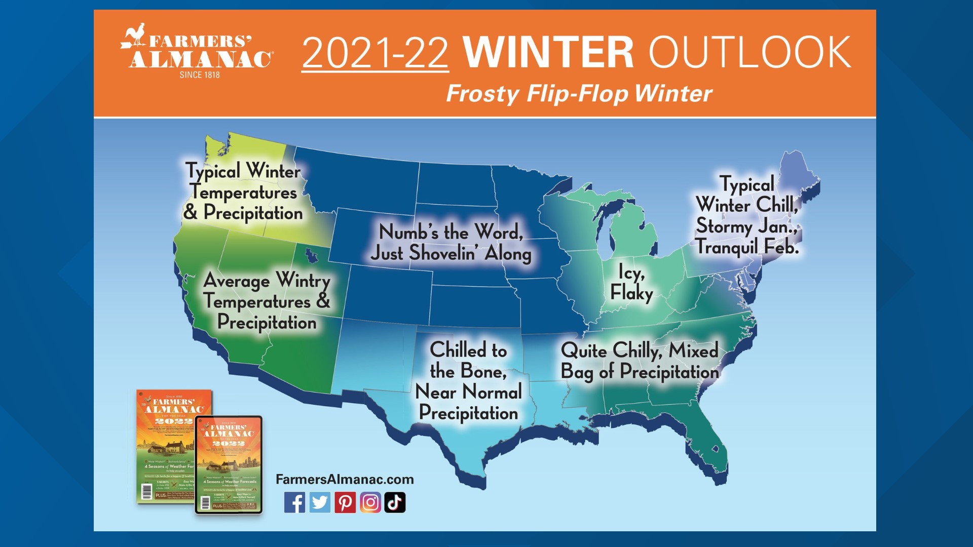Old man winter is months away, but the Farmer's Almanac already has their take on what it may hold.