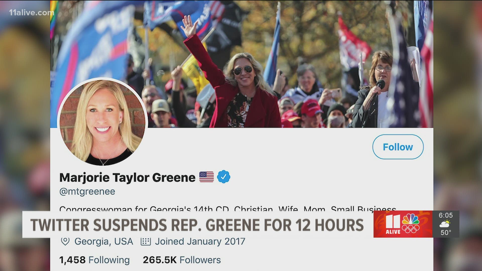 Twitter Temporarily Suspends Rep Marjorie Taylor Greene 9news Com