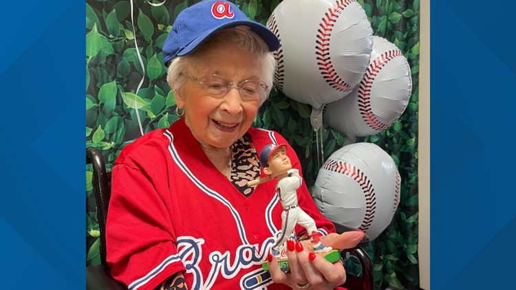 Lifelong Braves fan showered with gifts on 105th birthday