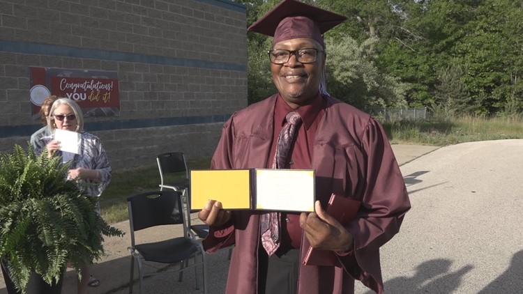 'This time, I did it': Michigan man earns high school diploma at 75